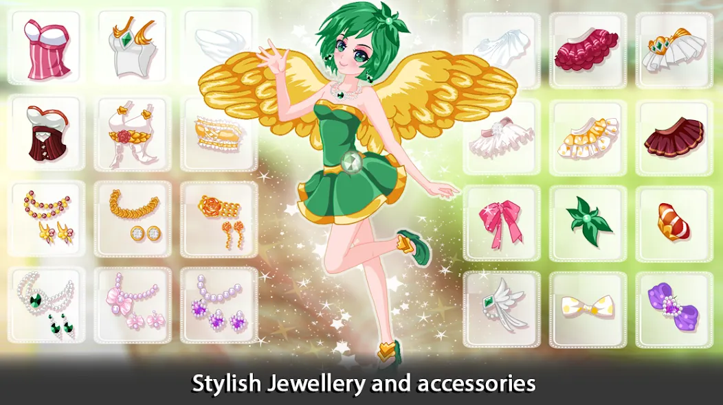 Dress Up Angel Anime Girl Game  [МОД Бесконечные монеты] Screenshot 3