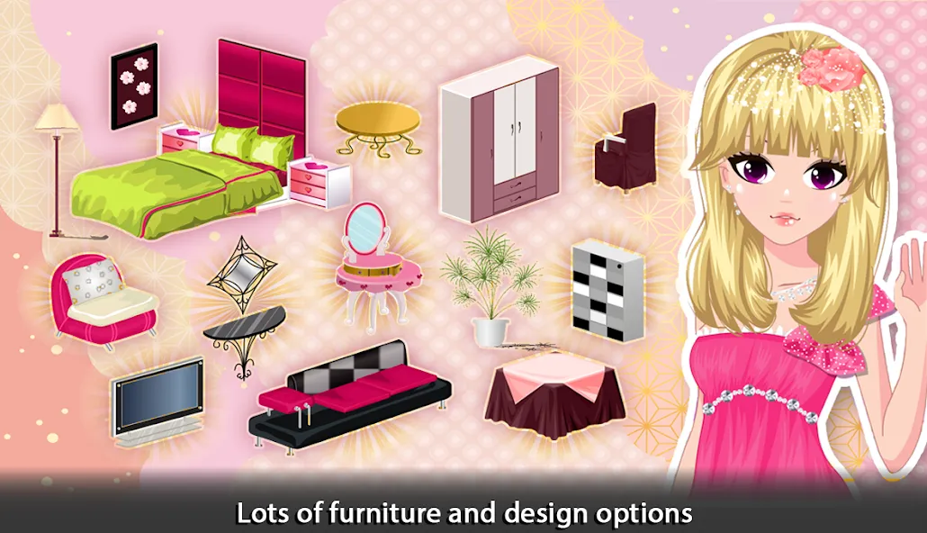 Girl Doll House - Room Design  [МОД Бесконечные деньги] Screenshot 3