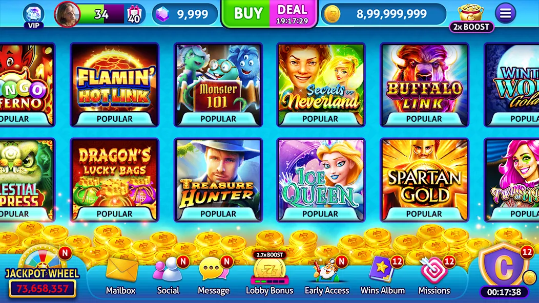 Jackpot Madness Slots Casino (Джекпотджой Слоты)  [МОД Все открыто] Screenshot 5