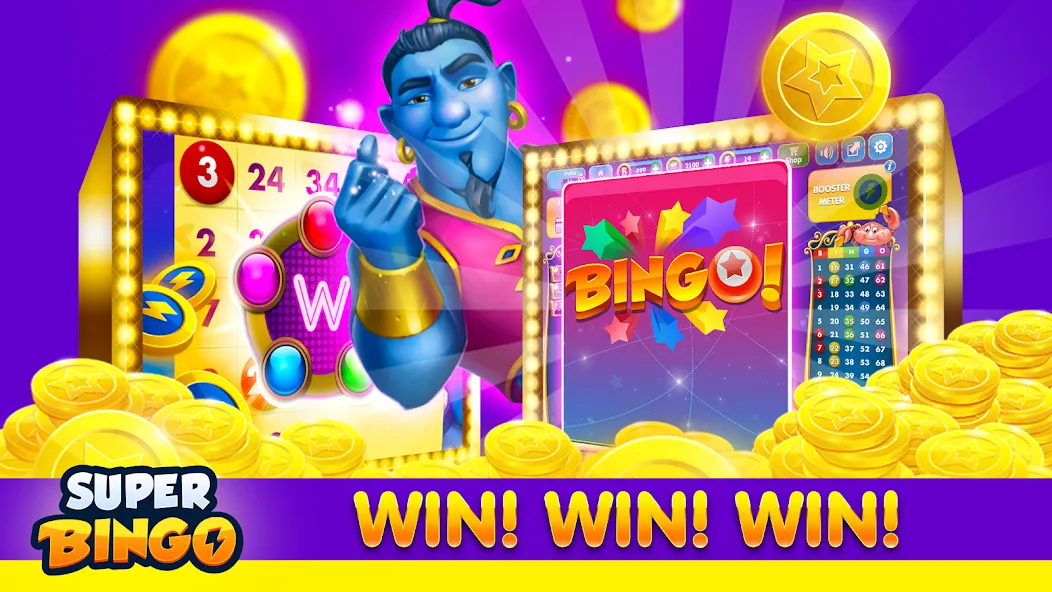 Super Bingo HD - Bingo Games (упер Бинго )  [МОД Много монет] Screenshot 5