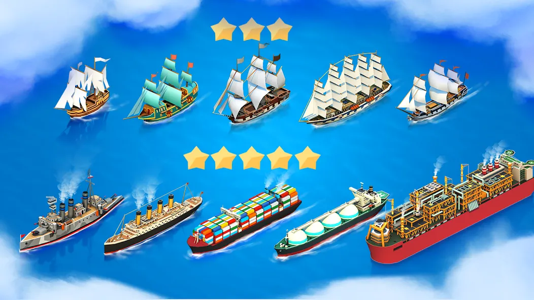 Sea Port: Cargo Boat Tycoon (Си Порт)  [МОД Все открыто] Screenshot 4