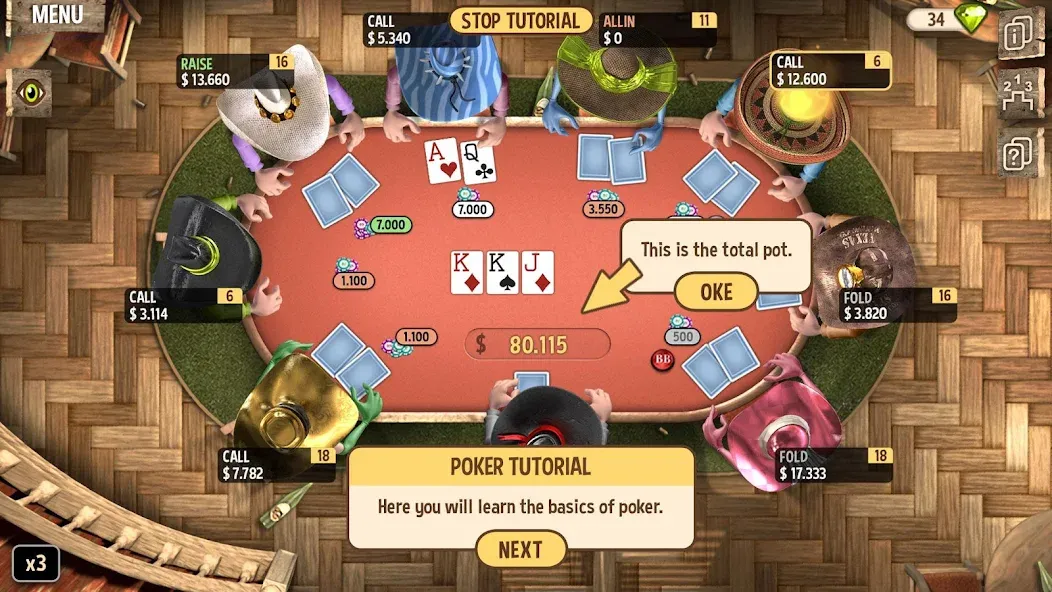 Learn Poker - How to Play  [МОД Бесконечные деньги] Screenshot 2