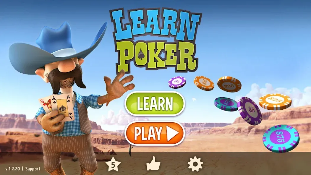 Learn Poker - How to Play  [МОД Бесконечные деньги] Screenshot 5