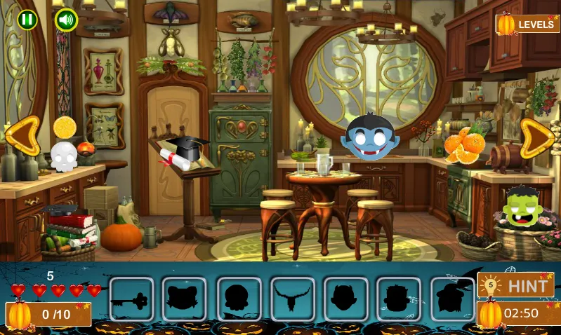 Halloween Hidden Objects (Хэллоуин Скрытые Объекты)  [МОД Mega Pack] Screenshot 4