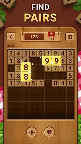 Woodber - Classic Number Game (Вудбер)  [МОД Unlocked] Screenshot 1