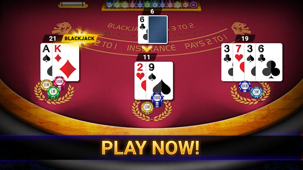 Blackjack 21: online casino (Блэкджек 21)  [МОД Меню] Screenshot 3