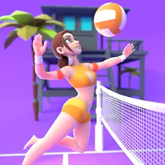 Взлом Beach Volleyball Game (Бичволлейбол игра)  [МОД Menu] - полная версия apk на Андроид