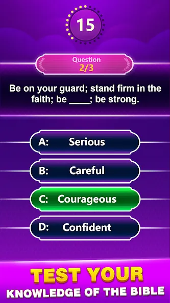 Bible Trivia - Word Quiz Game (Библейская викторина)  [МОД Меню] Screenshot 3