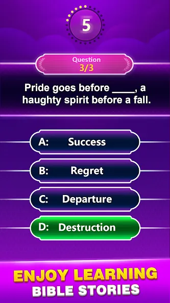 Bible Trivia - Word Quiz Game (Библейская викторина)  [МОД Меню] Screenshot 4