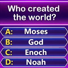 Взломанная Bible Trivia - Word Quiz Game (Библейская викторина)  [МОД Меню] - полная версия apk на Андроид