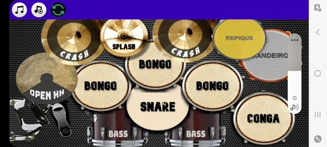 Drum Studio: Bateria Virtual (Драм студио)  [МОД Меню] Screenshot 3