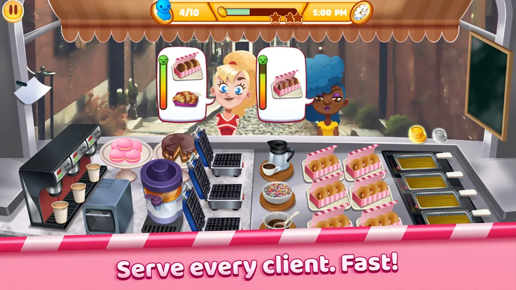 Boston Donut Truck: Food Game (Бостонский Донат Трак)  [МОД Много монет] Screenshot 2