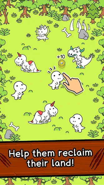 Dino Evolution: Dinosaur Game (Дино Эволюшн)  [МОД Много денег] Screenshot 2