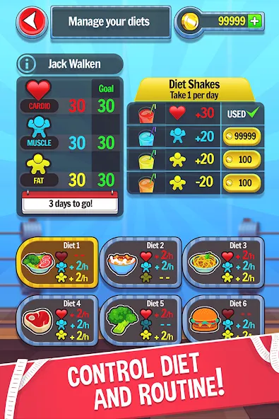 Fat No More: Sports Gym Game! (Фэт Но Море)  [МОД Unlocked] Screenshot 3