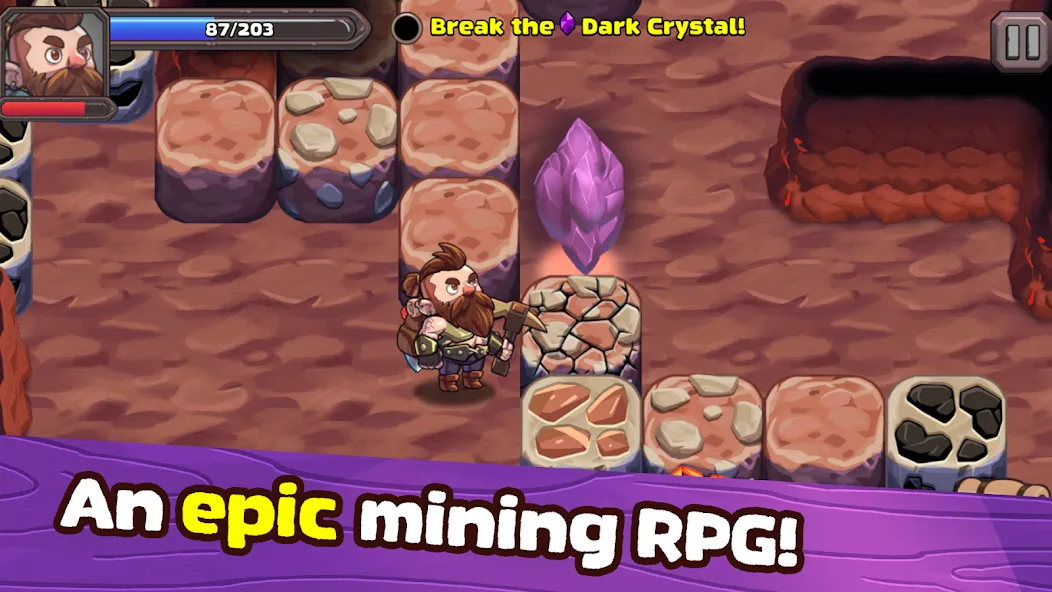 Mine Quest 2: RPG Mining Game (Мине Квест 2)  [МОД Много денег] Screenshot 1