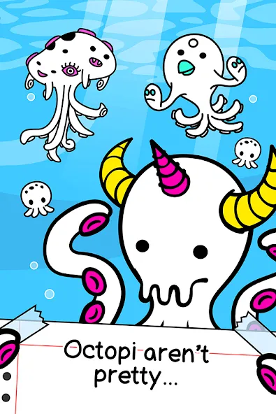 Octopus Evolution: Idle Game (Октопус Эволюция)  [МОД Много денег] Screenshot 1