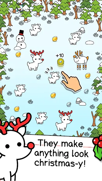 Reindeer Evolution: Idle Game (Рейндир Эволюция)  [МОД Все открыто] Screenshot 2