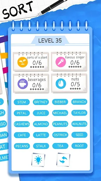 Word Sort: Association Connect (Соннект Колорс)  [МОД Mega Pack] Screenshot 2