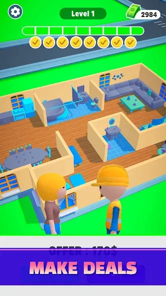 Home Builder 3D !  [МОД Unlimited Money] Screenshot 3