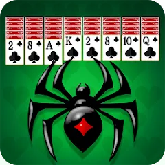 Скачать взломанную Spider Solitaire: Card Game (Спайдер Солитер)  [МОД Много денег] - полная версия apk на Андроид