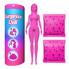 Взлом Color Reveal Suprise Doll Game (Цветной сюрпризный кукольный игровой набор)  [МОД Mega Pack] - последняя версия apk на Андроид