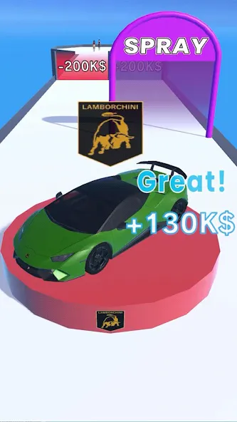 Get the Supercar 3D (Гет зе Суперкар 3Д)  [МОД Unlimited Money] Screenshot 1