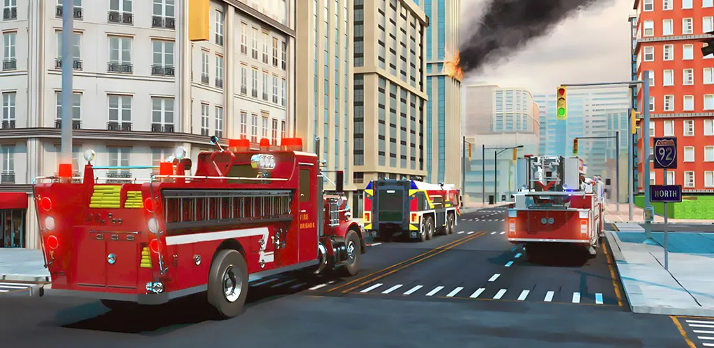 Real Firefighter 3D Simulator (Реальный Пожарник 3D Симулятор)  [МОД Меню] Screenshot 3