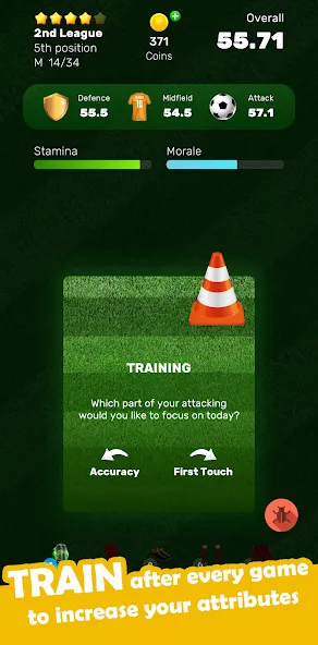 Football Career Soccer Legend  [МОД Unlocked] Screenshot 2