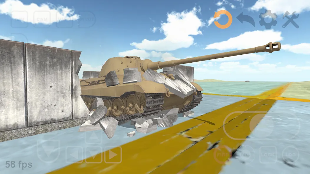 Tank Physics Mobile Vol.3  [МОД Много денег] Screenshot 1