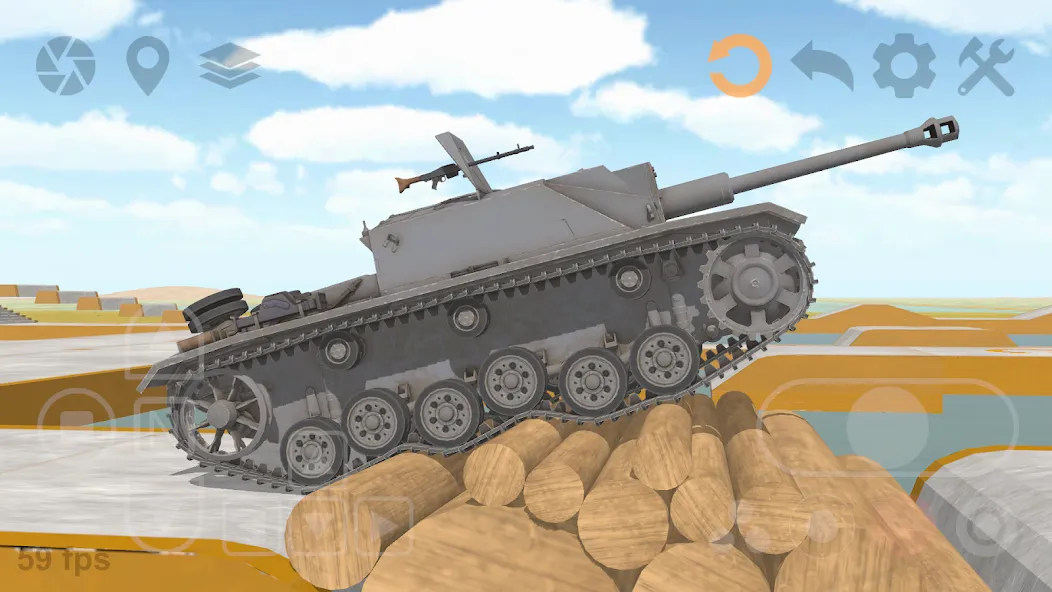 Tank Physics Mobile Vol.3  [МОД Много денег] Screenshot 3