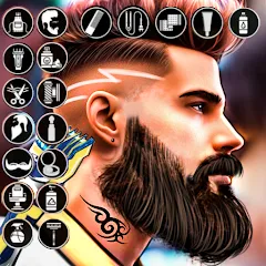 Скачать взломанную Barber Shop Hair Cut Sim Games (Барбершоп игры на подстригание волос)  [МОД Mega Pack] - стабильная версия apk на Андроид