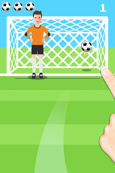 Penalty Shootout Game Offline (Пенальти игра без подключения к интернету)  [МОД Бесконечные деньги] Screenshot 3