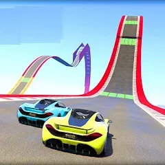 Скачать взлом Mega Ramp Car Offline Games  [МОД Unlocked] - стабильная версия apk на Андроид