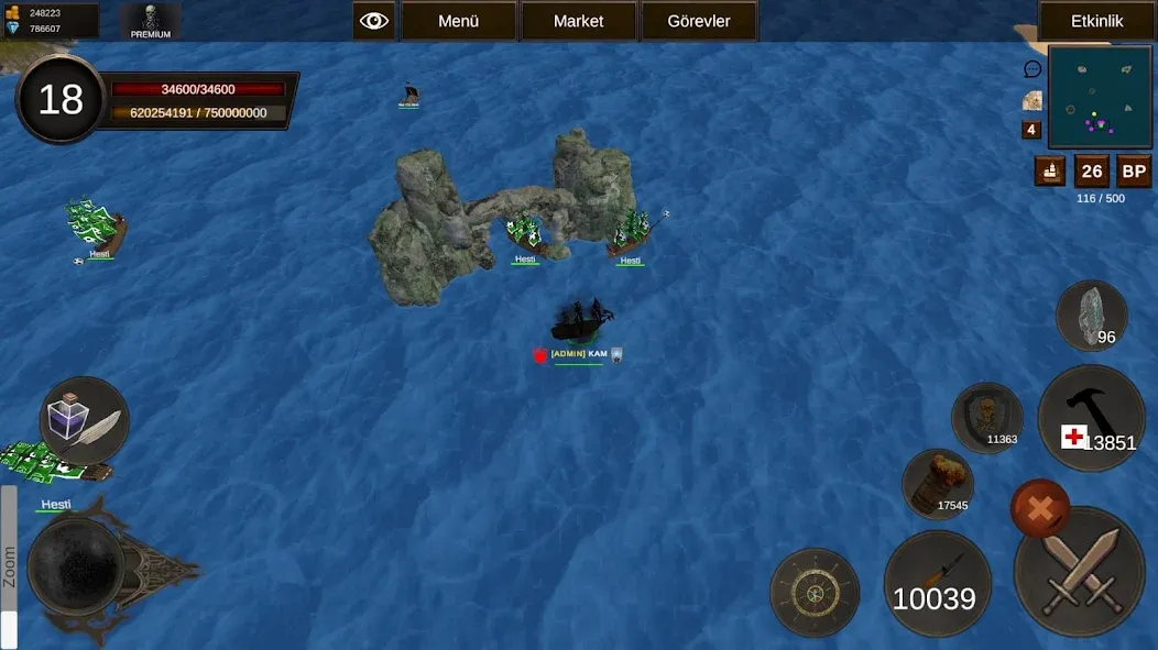 Naval Battle Online (Навальное Сражение Онлайн)  [МОД Меню] Screenshot 1