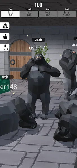 Gorilla Clicker (Горилла кликер)  [МОД Unlocked] Screenshot 1