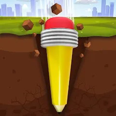 Скачать взломанную Pen Dig (Пен Диг)  [МОД Много монет] - последняя версия apk на Андроид