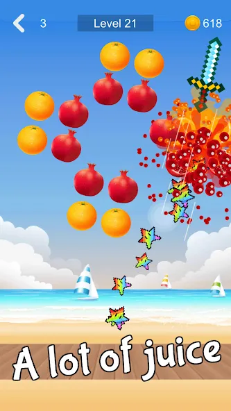 Fruit Sniper (Фрут Снайпер)  [МОД Бесконечные монеты] Screenshot 2