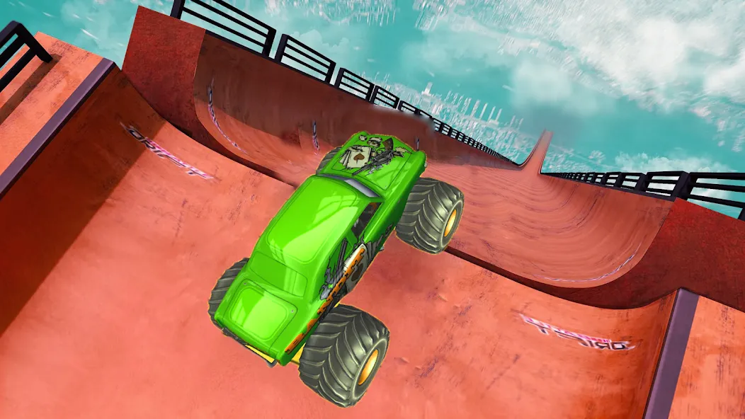 Monster Truck Car Game 3d (Монстр Трак Стант)  [МОД Все открыто] Screenshot 4