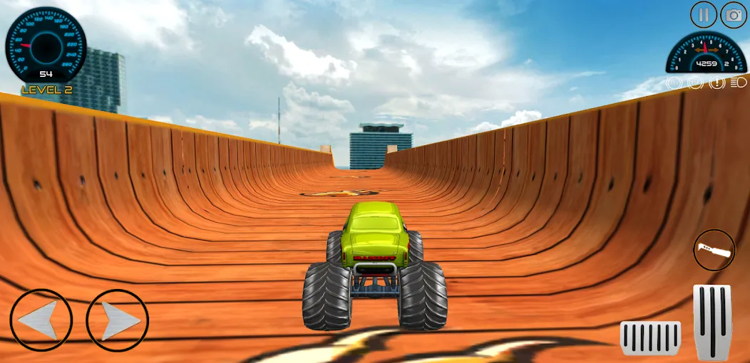 Monster Truck Car Game 3d (Монстр Трак Стант)  [МОД Все открыто] Screenshot 5