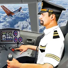 Скачать взломанную Plane Pilot Flight Simulator (Плейн Пилот Флайт Симулятор)  [МОД Меню] - последняя версия apk на Андроид