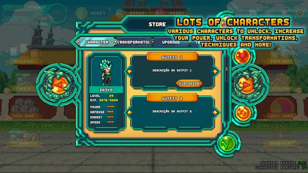 XENO BALL: LEGENDS WARRIORS (Ксено болл)  [МОД Menu] Screenshot 4