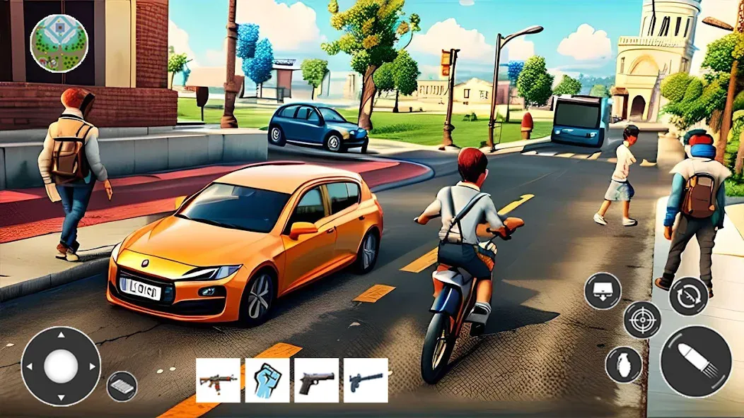 Gangster Car Theft Games (Гангстерская автомобильная война игр)  [МОД Menu] Screenshot 2