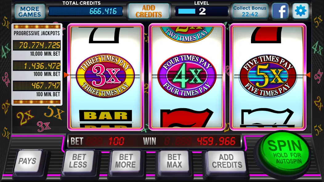 777 Slots Casino Classic Slots (Слоты Казино Классические Слоты)  [МОД Бесконечные монеты] Screenshot 3