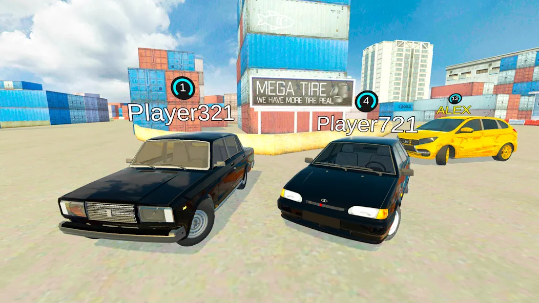 Lada Drift Simulator - Online  [МОД Все открыто] Screenshot 2