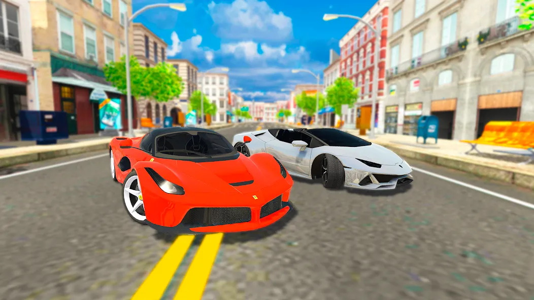 Car Driving Simulator: Online (Кар Драйвинг Симулятор)  [МОД Много монет] Screenshot 1