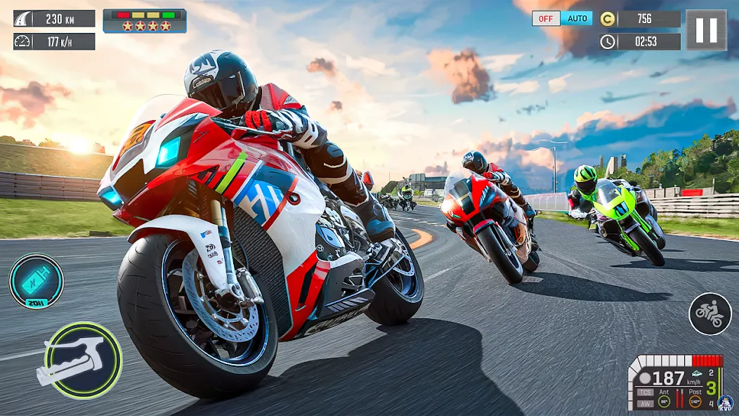 Moto Racing 3d Motorcycle Game (Дерт Байк Рейсинг 3Д)  [МОД Бесконечные монеты] Screenshot 3