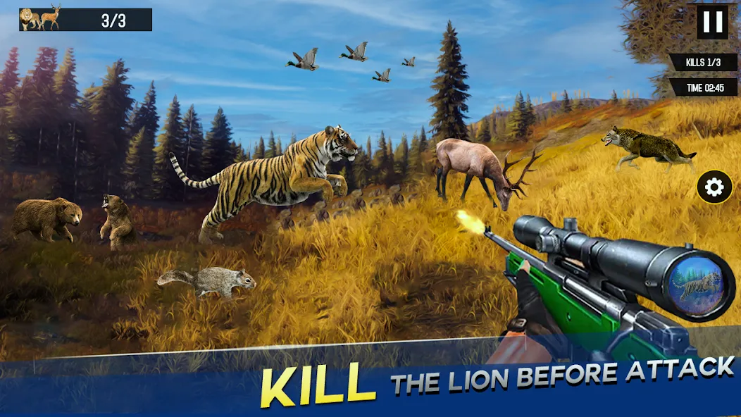 Sniper Animal Deer Hunter Game (Снайперские игры на животных)  [МОД Меню] Screenshot 3