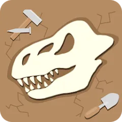 Взлом Dino Fossil Dig - Jurassic Adv (Дино Фоссил Диг)  [МОД Все открыто] - последняя версия apk на Андроид