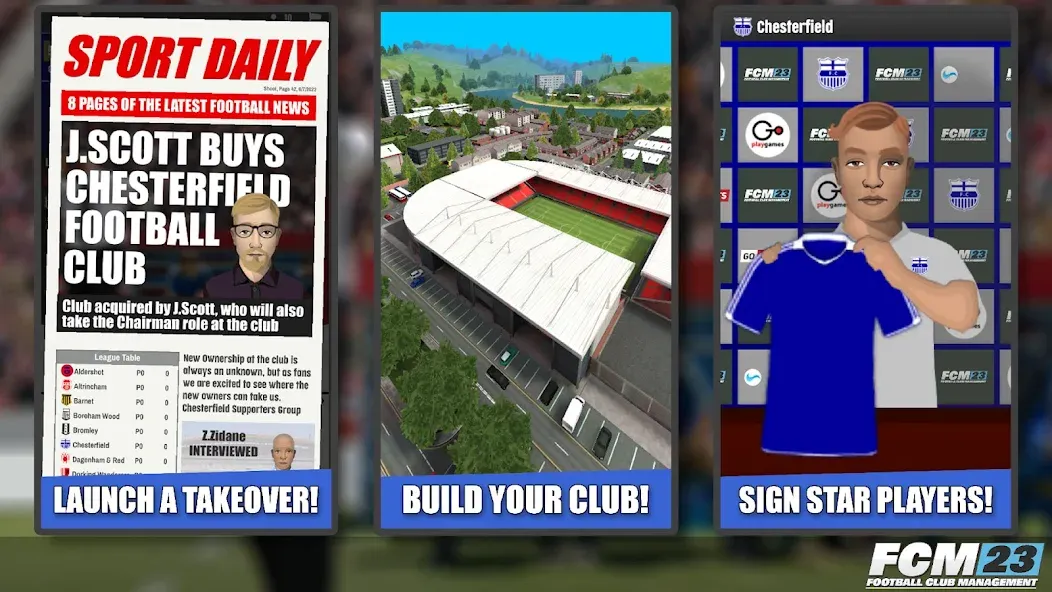 FCM23 Soccer Club Management (Футбольное клубное управление 2023)  [МОД Меню] Screenshot 3