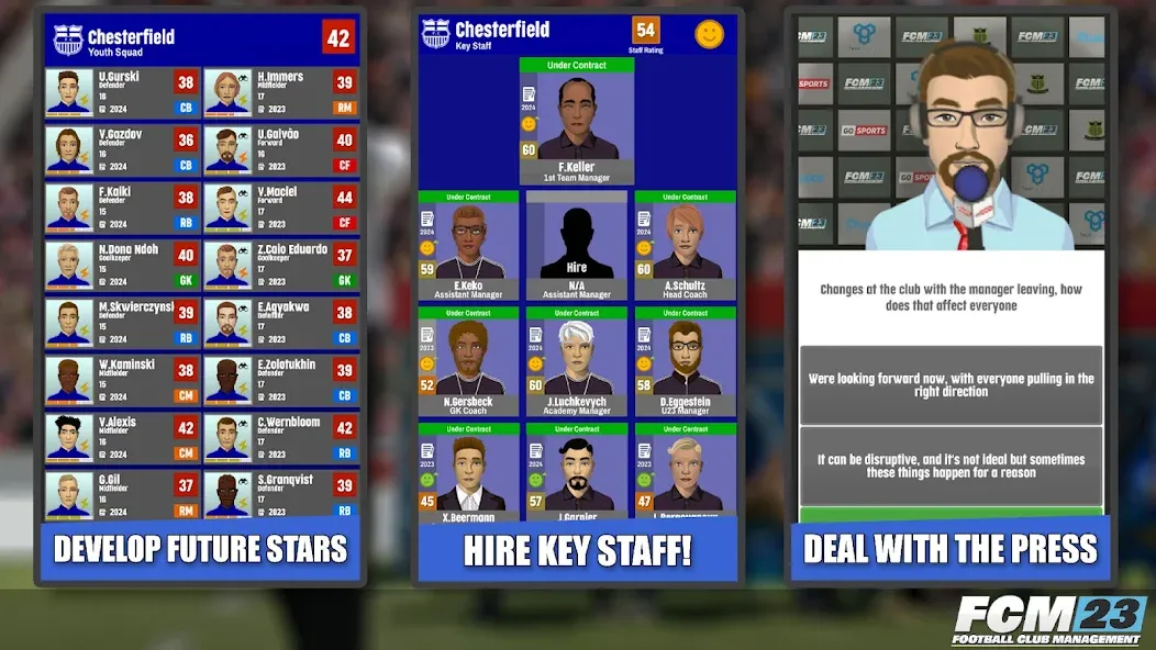 FCM23 Soccer Club Management (Футбольное клубное управление 2023)  [МОД Меню] Screenshot 4